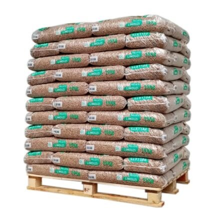 Limouzi-Holzpellets – Palette mit 66 Säcken à 15 kg